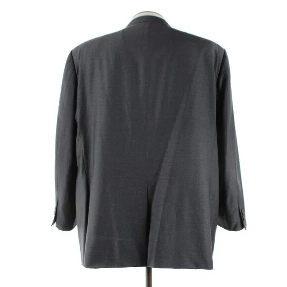 Ermenegildo Zegna Wool Two Piece Suit Size 66R (~52R US) In Solid Gray